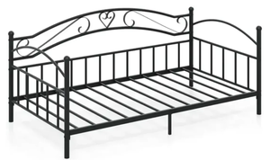 lot 142 image: Costway Twin Size Metal Daybed Frame with Headboard for Bedroom