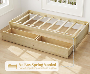 lot 314 image: Twin Bed with Storage HU10955 White