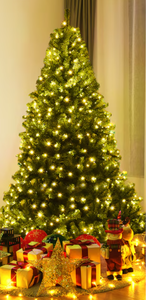 lot 175 image: Costway 6-ft Pre-lit Artificial Christmas Tree with Multicolor LED Lights