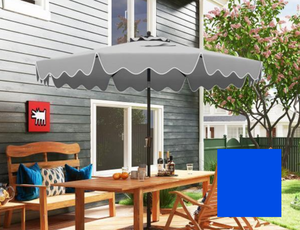 lot 290 image: Costway NP12390NY 9 ft. Patio Umbrella with Crank Handle & Push Button Tilt (NAVY)