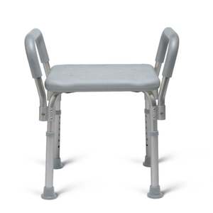 lot 368 image: Medline Knockdown Shower Chair With Arms Aluminum Gray 1Ct
