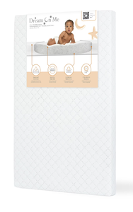 lot 372 image: Dream On Me Holly 3-inch Fiber Portable Mini Crib Mattress