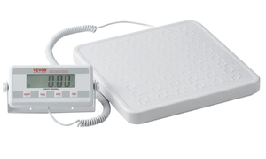 lot 435 image: VEVOR Portable Medical Scale, Professional Digital Physician Scale for Weighing - with Anti-slip Platform, 2 Units, Hold & Tare Function, 440LBS Capacity Physician Weight Scale for Gyms Homes Hospital