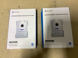 lot 437 image: LOT OF 2 Ecovacs Deetbot Antibacterial Dust Bag Deebot X2 Omni Packs Of 3 (6 Total)