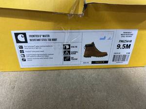 lot 197 image: Carhartt Mens Frontier 6 Water Resistant Steel Toe Boot, Brown -FN6254-M Size 9.5M