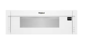 lot 492 image: Whirlpool 1.1 cu. ft. Over the Range Low Profile Microwave Hood Combination in White (Missing Hardware)