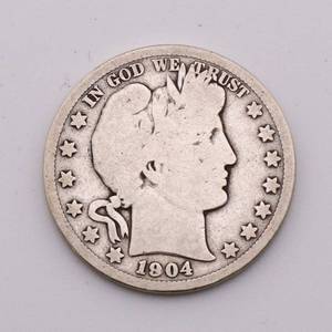 lot 67 image: 1904-S Barber Half Dollar Key Date