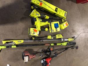 lot 8 image: Lot of Assorted Lawn Care Tools Various Models and Conditions Customer Returns See Pictures