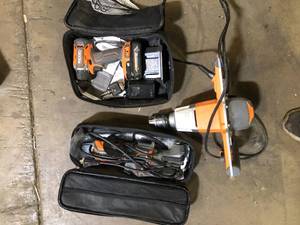 lot 34 image: Lot of Assorted Ridgid Power Tools For Parts Various Models and Conditions    Customer Returns See Pictures