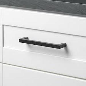 lot 36 image: Lot of GLIDERITE 5 in. Matte Black Solid Square Slim Cabinet Drawer Bar Pulls (10-Pack)     Customer Returns See Pictures