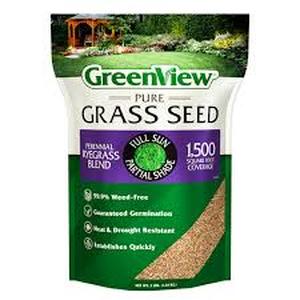 lot 42 image: GreenView 3 lbs. Pure Grass Perennial Ryegrass Blend - Covers up to 1,500 sq. ft. Customer Returns See Pictures