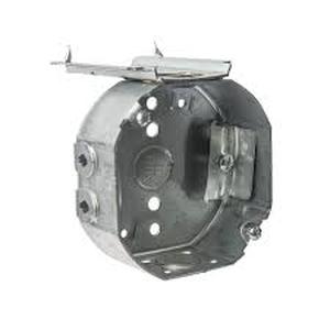 lot 48 image: Lot of Steel City 4 in. 1-12 in. New Work Deep Octagon Metal Electrical Box with L-Bracket (54151NL-25R) Customer Returns See Pictures