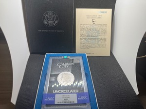 GSA Uncirculated 1884-CC Morgan Dollar NGC MS63 with Original Box and COA