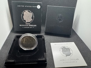 Key Coin 2021-CC Privy Uncirculated Morgan Silver Dollar in Original Mint Box with COA - Greysheet Wholesale Price - $140.00