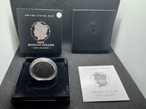 2021-O Uncirculated Morgan Silver Dollar in Original Mint Box with COA - Greysheet Wholesale Price - $100.00