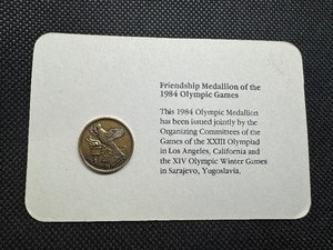 lot 97 image: 1984 Olympic Games Los Angeles Friendship Medallion