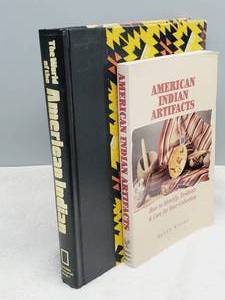 lot 20 image: 2 Books--The World of the American Indian & American Indian Artifacts