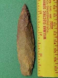 lot 31 image: 3.5 Paleo Lanceolate, Great Lakes
