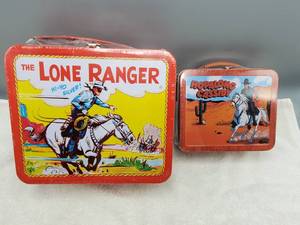 lot 50 image: Lunch Boxes--Lone Ranger & Hopalong Cassidy