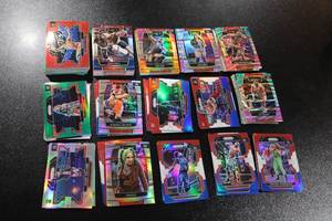 lot 63 image: WWE Wrestling Prizm & Select Parallel Lot  125 Cards No Base Cards