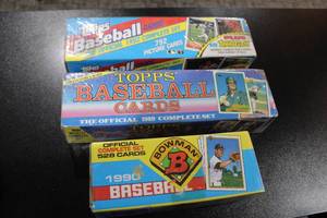 lot 72 image: 1990 Bowman & 1988 & 1992 Topps Baseball Factory Sealed Set Lot  3 Complete Sets