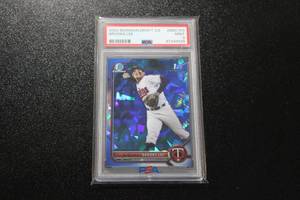 lot 90 image: 2022 Bowman Chrome Draft Sapphire Brooks Lee #153 PSA 9