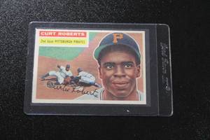 lot 102 image: 1956 Topps Curt Roberts #306  Mid Grade or Better
