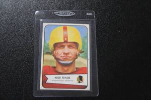 lot 105 image: 1954 Bowman Hugh Taylor #73  Mid Grade or Better