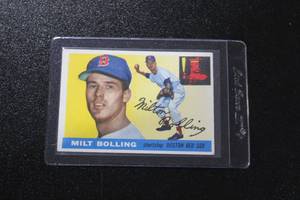 lot 110 image: 1955 Topps Milt Bolling #91  Mid Grade or Better