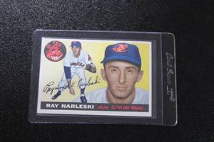 lot 112 image: 1955 Topps Ray Narleski #160  Mid Grade or Better