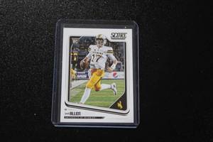 lot 124 image: 2018 Score Josh Allen #350 Rookie Card