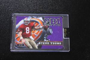 lot 126 image: 2024 Wild Card QB1 On The Clock Steve Young 318  Only 18 Exist