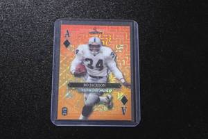 lot 128 image: 2024 Wild Card 5 Card Draw Bo Jackson 35  Only 5 Exist