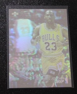 lot 5 image: 1991-92 Upper Deck Award Winner Hologram Michael Jordan #AW4