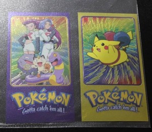 lot 20 image: 2000 Topps Chrome Pokemon TV Animation Edition Box Topper Lot  2 Cards