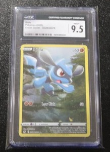 lot 23 image: 2023 Pokemon Crown Zenith Riolu #GG26 CGC 9.5