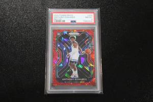 lot 154 image: 2020-21 Prizm Red Ice Anthony Edwards #258 PSA 8 Rookie Card
