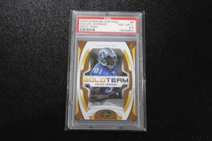lot 157 image: 2009 Donruss Certified Gold Team Calvin Johnson #9 PSA 8.5 5651000  Only 1000 Exist