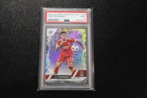 lot 162 image: 2022-23 Topps Carnaval UCC Enzo Fernandez #158 PSA 9 Rookie Card