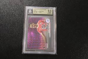 lot 163 image: 2022-23 Stadium Club Chrome Pink Wave Refractor Jamal Musiala #42 BGS 9.5 13150  Only 150 Exist