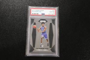 lot 166 image: 2017-18 Prizm DeAaron Fox #24 PSA 10 Rookie Card