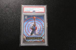 lot 168 image: 2019-20 Optic T-Minus 3,2,1 Red Wave Kawhi Leonard #5 PSA 10