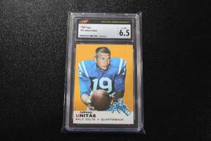 lot 169 image: 1969 Topps Johnny Unitas #25 CGC 6.5