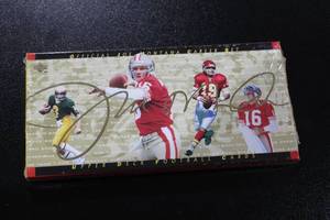 lot 172 image: 1995 Upper Deck Joe Montana Career Set Factory Sealed Box Set  45 Cards