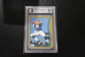 lot 184 image: 1998 Topps Peyton Manning #360 BGS 8.5 Rookie Card