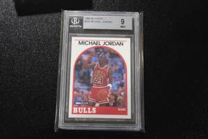 lot 191 image: 1989-90 Hoops Michael Jordan #200 BGS 9