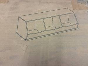 lot 2 image: Triple Stacking Storage Trunk - SS21-UTX-K17W