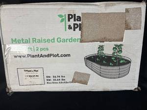 lot 6 image: Metal Raised Garden - Plant & Plot