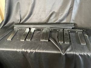 lot 13 image: Track Rail System Components - Black Metal