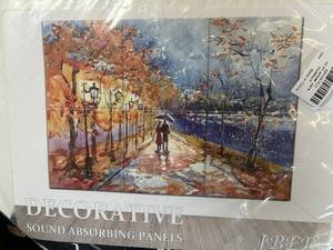 lot 26 image: Decorative Sound Absorbing Panels - Multi-Panel Landscape Wall Art Set